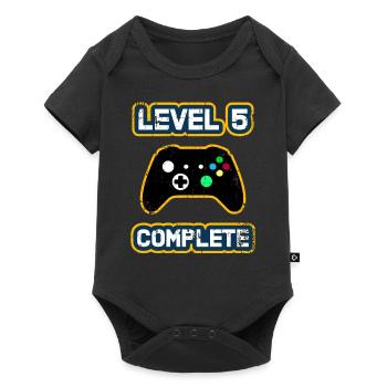 T-shirt du 5e anniversaire / 5e anniversaire de mariage - Body à manches courtes Premium Bébé - noir - Devant