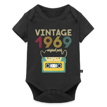 Year of Birth Gift Vintage 1969 Original Shirt - Baby Premium short-sleeve bodysuit - black - Front
