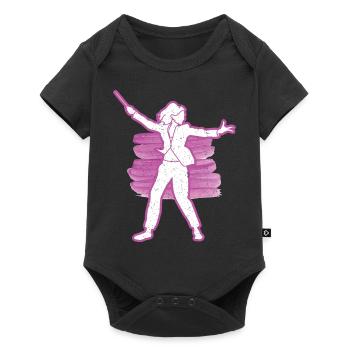 Girl Conductor Classical Music Orchestra Gift - Baby Premium short-sleeve bodysuit - black - Front