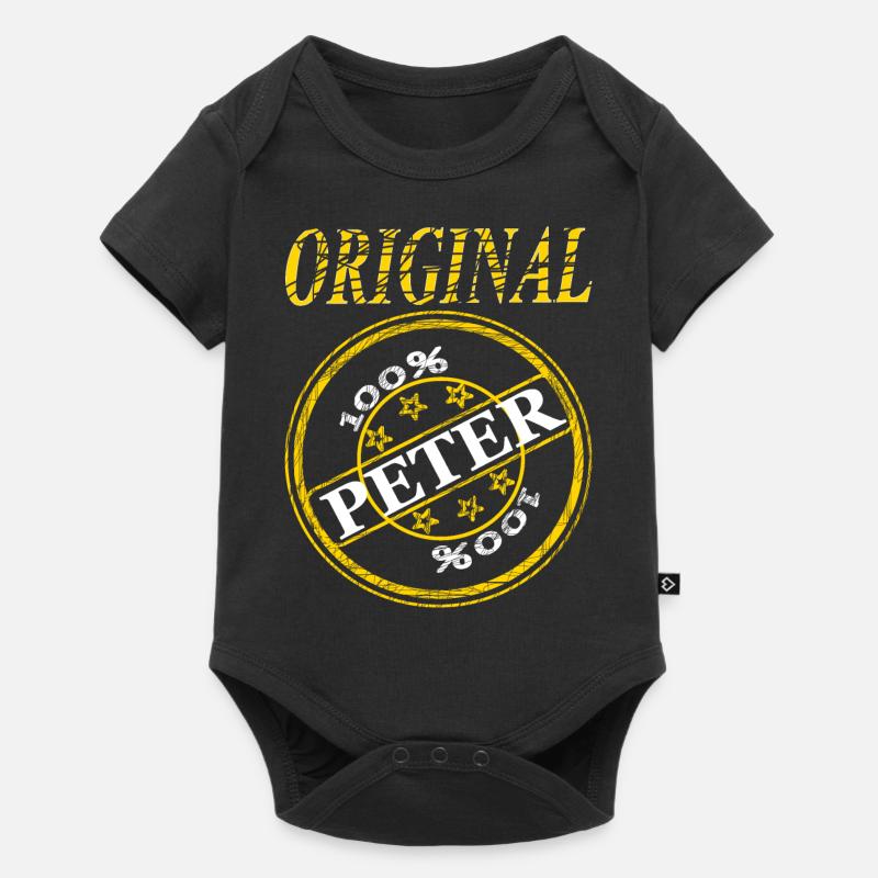 je m'appelle Peter Original Peter 100% Peter - Body à manches courtes Premium Bébé - noir