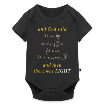 L’école de mathématiques de God light cadeau - Body à manches courtes Premium Bébé - noir - Devant