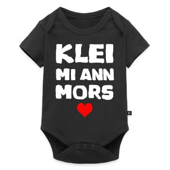 Norddeutsch Platt Spruch Geschenk klei mi - Baby Premium Kurzarmbody - Schwarz - Vorne