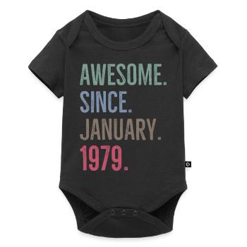 Awesome Since January 1979 - Baby Premium short-sleeve bodysuit - black - Front