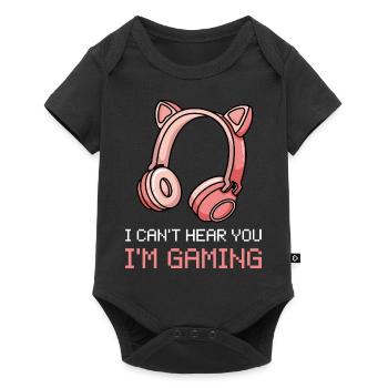 Joueuse I’m Gaming Gamer Dames - Body à manches courtes Premium Bébé - noir - Devant