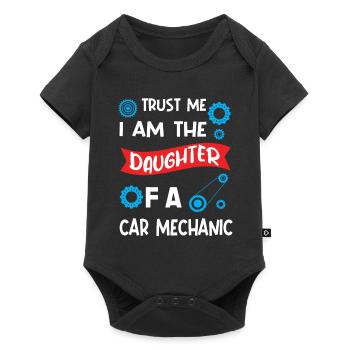 Trust me I'm the Daughter of Car Mechanic - Baby Premium Kurzarmbody - Schwarz - Vorne