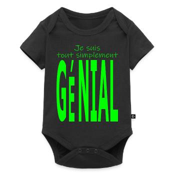 Je suis tout simplement génial - Body à manches courtes Premium Bébé - noir - Devant