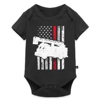 drapeau de pompier de camion américain Conception pour un camion américain - Body à manches courtes Premium Bébé - noir - Devant