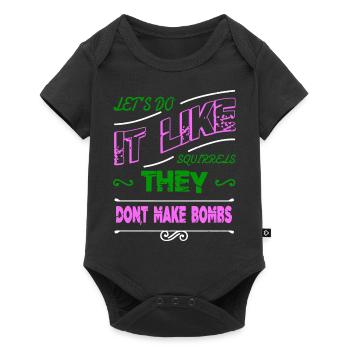 1960s quote hippie fun hippy awesome family - Baby Premium Kurzarmbody - Schwarz - Vorne