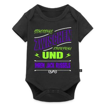 haustier hundeliebhaber pudel schäferhund bday - Baby Premium Kurzarmbody - Schwarz - Vorne