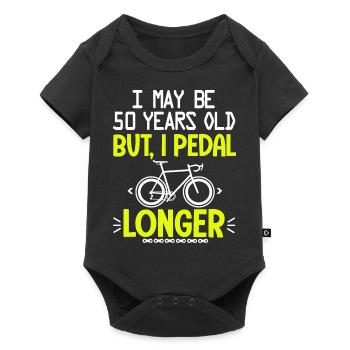 50 years old anniversary cycling 50 th - Baby Premium short-sleeve bodysuit - black - Front