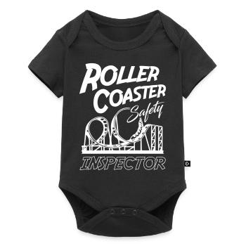 Roller Coaster Safety Inspector - Baby Premium short-sleeve bodysuit - black - Front