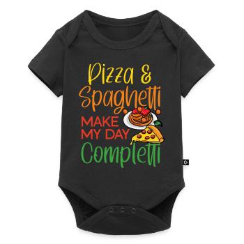 Spaghetti Make Me Completti Italian Food - Baby Premium short-sleeve bodysuit - black - Front