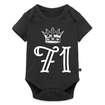 71 Couronne numérique - Body à manches courtes Premium Bébé - noir - Devant