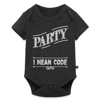 computer programming quote statement - Baby Premium Kurzarmbody - Schwarz - Vorne