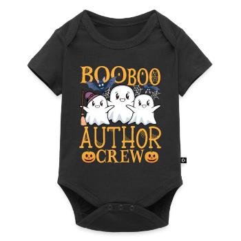 Autor uu Lustiger Autor - Baby Premium Kurzarmbody - Schwarz - Vorne