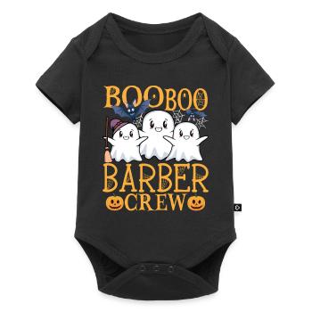 Friseur uu Lustiger Friseur - Baby Premium Kurzarmbody - Schwarz - Vorne