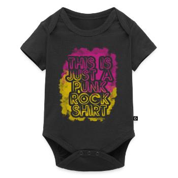 This Is Just A Punk Rock Design Musik Rock - Baby Premium Kurzarmbody - Schwarz - Vorne