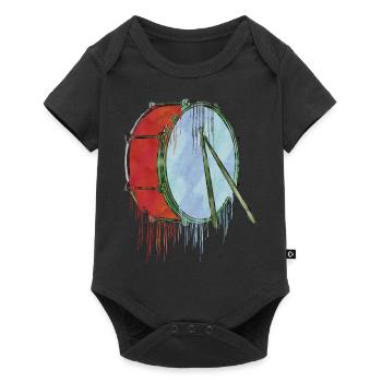 drum ink - Baby Premium short-sleeve bodysuit - black - Front