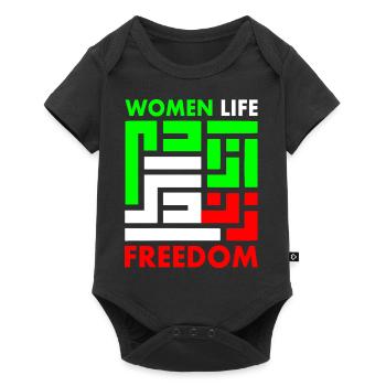 Women life freedom - Body à manches courtes Premium Bébé - noir - Devant