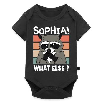 RACCOON RACOON SOPHIA Christmas Gift - Baby Premium short-sleeve bodysuit - black - Front