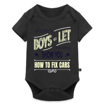 Idée cadeau d’anniversaire mécanicien aéronautique - Body à manches courtes Premium Bébé - noir - Devant