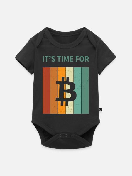 Bitcoin - Baby Premium Kurzarmbody - Schwarz