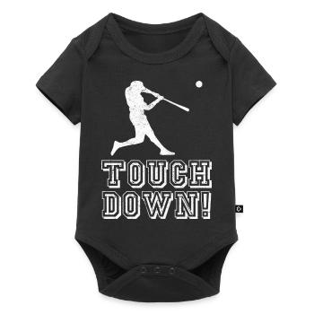 Touch Down Touchdown Baseball - Baby Premium short-sleeve bodysuit - black - Front