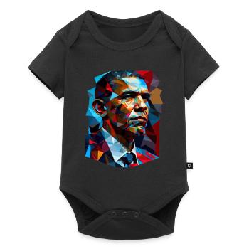 Pop Art d’Obama - Body à manches courtes Premium Bébé - noir - Devant