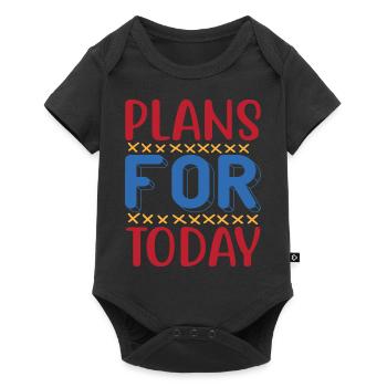 Plans pour aujourd’hui - Body à manches courtes Premium Bébé - noir - Devant