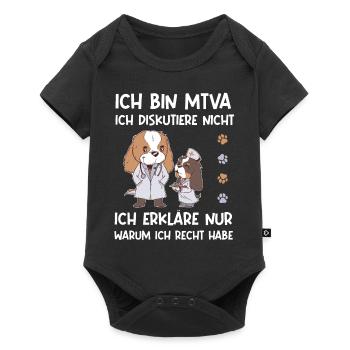 Ich bin MTVA, Ich diskutiere nicht, ich habe recht - Baby Premium Kurzarmbody - Schwarz - Vorne