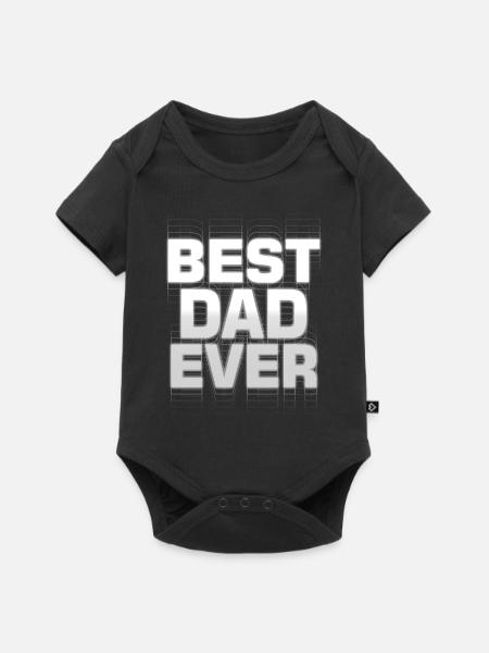 Bester Vater aller Zeiten - Baby Premium Kurzarmbody - Schwarz