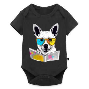 Lole chien savant - Body à manches courtes Premium Bébé - noir - Devant