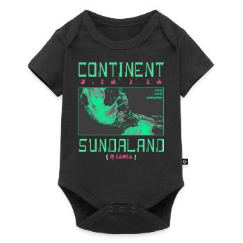 Alte Karte Kontinent Sundanesische Grafik - Baby Premium Kurzarmbody - Schwarz - Vorne