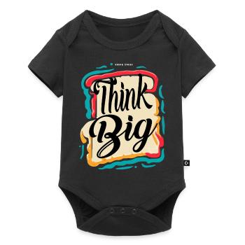 GROSS DENKEN - Baby Premium Kurzarmbody - Schwarz - Vorne