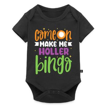 ComeOn me fait hurler bingo - Body à manches courtes Premium Bébé - noir - Devant