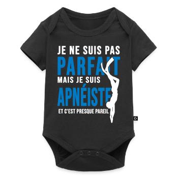 Apnée parfait apnéiste sport plongée plongeur - Body à manches courtes Premium Bébé - noir - Devant