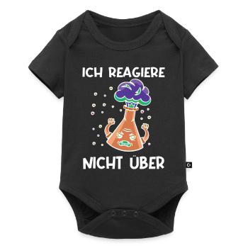Ich reagiere nicht über mtla labor design - Baby Premium Kurzarmbody - Schwarz - Vorne