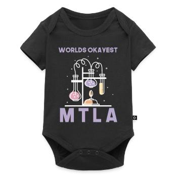 Worlds okayest MTLA labor design - Baby Premium Kurzarmbody - Schwarz - Vorne
