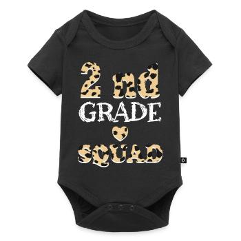 Cadeaux d’enseignant Leopard 2nd Grade - Body à manches courtes Premium Bébé - noir - Devant