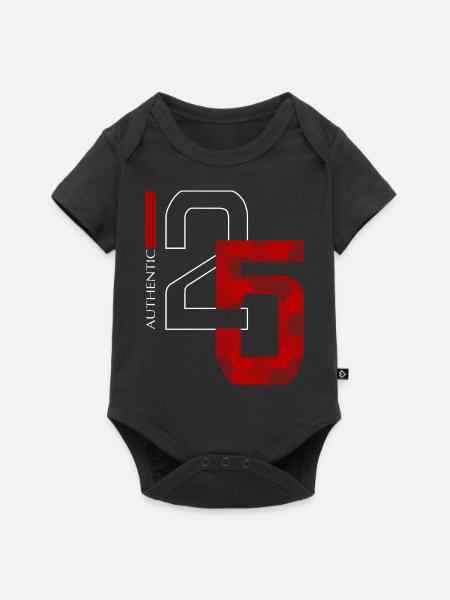 25 - Baby Premium Kurzarmbody - Schwarz