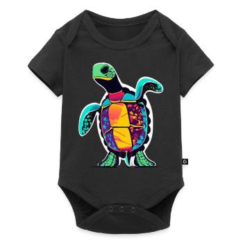 Tortoise - Baby Premium short-sleeve bodysuit - black - Front