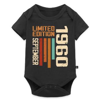 September 1960 Original Birthday Gift Idea - Baby Premium short-sleeve bodysuit - black - Front