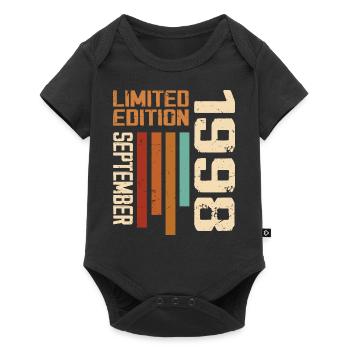 September 1998 Originelle Geschenkidee zum Geburtstag - Baby Premium Kurzarmbody - Schwarz - Vorne