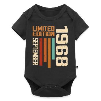 September 1968 Originelle Geschenkidee zum Geburtstag - Baby Premium Kurzarmbody - Schwarz - Vorne