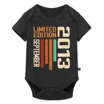 September 2013 Originelle Geschenkidee zum Geburtstag - Baby Premium Kurzarmbody - Schwarz - Vorne