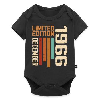 Dezember 1966 - 1966 Dezember - Baby Premium Kurzarmbody - Schwarz - Vorne