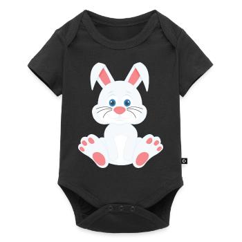 Lapin mignon - Body à manches courtes Premium Bébé - noir - Devant