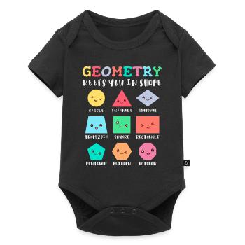 La géométrie vous maintient en forme, les formes géométriques - Body à manches courtes Premium Bébé - noir - Devant