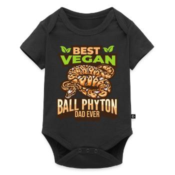 Schlangen Liebhaber | Schlange Reptilien Geschenke - Baby Premium Kurzarmbody - Schwarz - Vorne