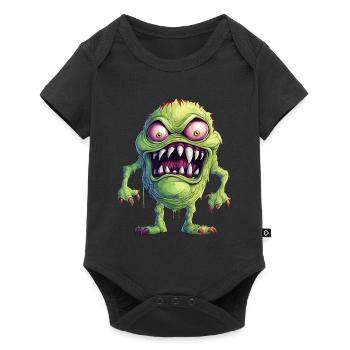 Halloween Monster Zombie Creepy Horror Costume - Baby Premium short-sleeve bodysuit - black - Front